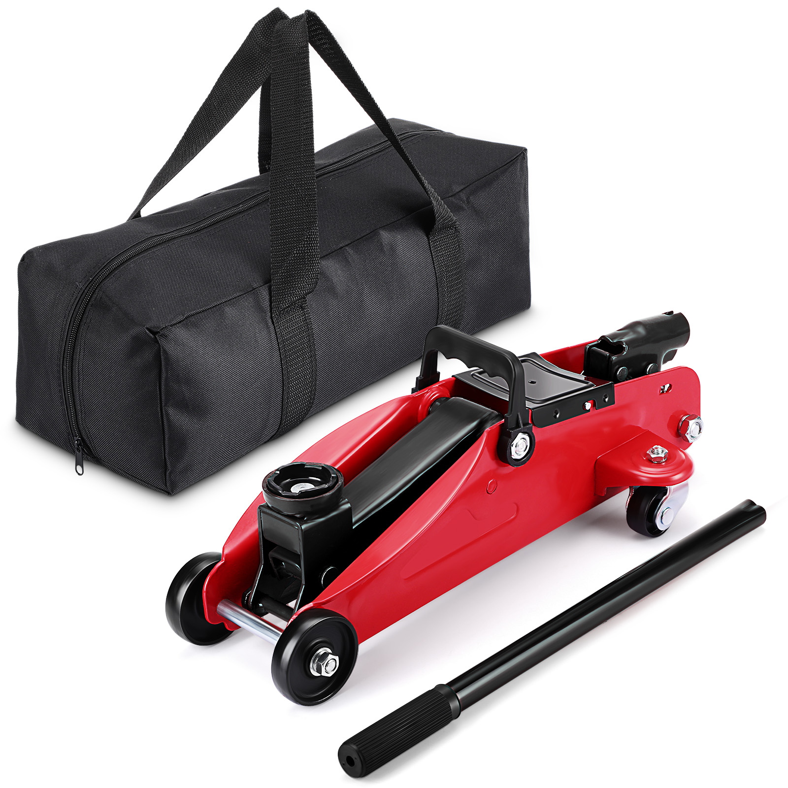 GarveeLife ガレージジャッキ 2t フロアジャッキ 油圧式 リフトアップ 油圧ジャッキ 車修理 整備 メンテナンス 収納袋付 - 画像 (2)