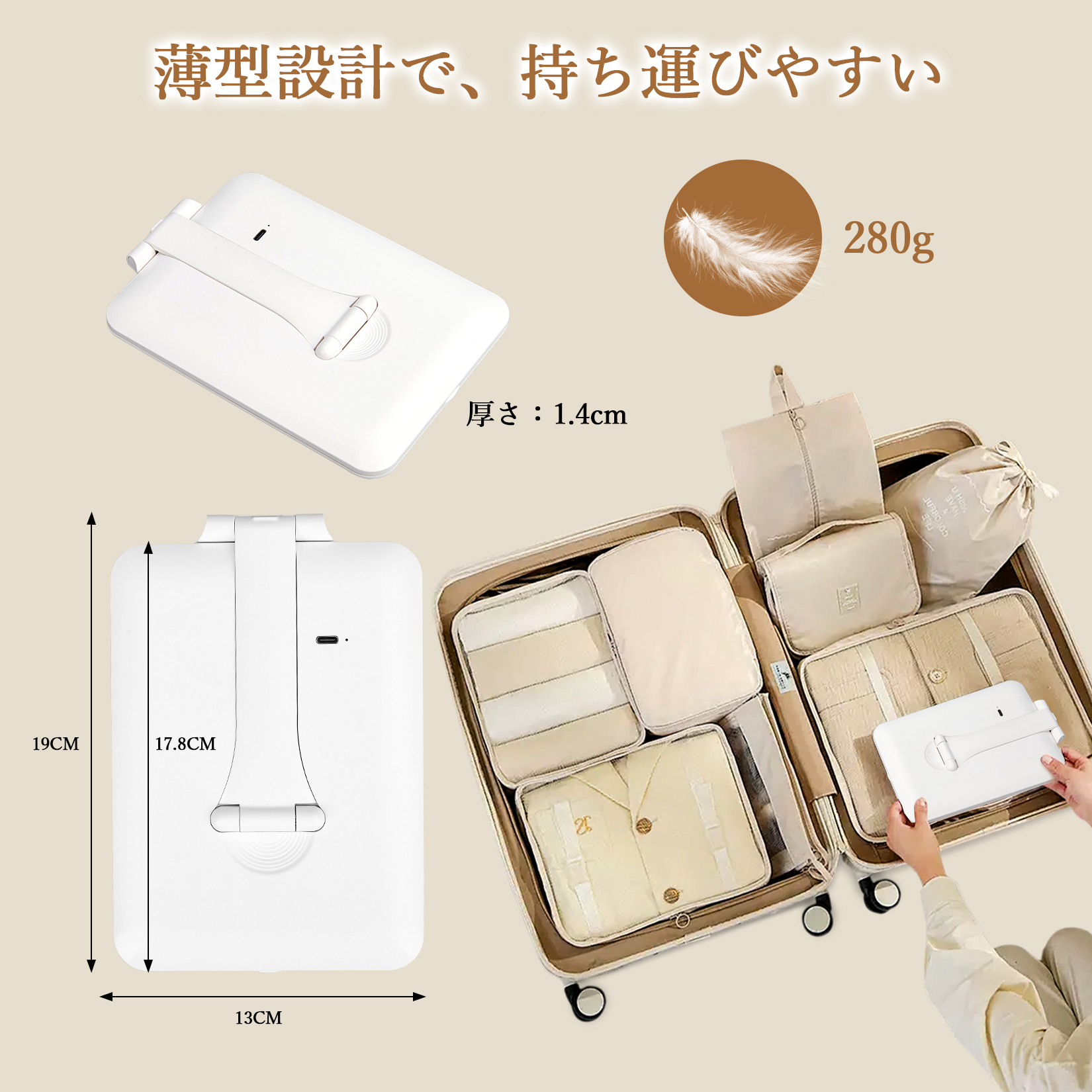 GarveeLife 女優ミラー 鏡 充電式 卓上ミラー 角度自在調節 折りたたみ 10倍拡大鏡付き 三色照明モード 明るさ調節 持ち運び - 画像 (9)