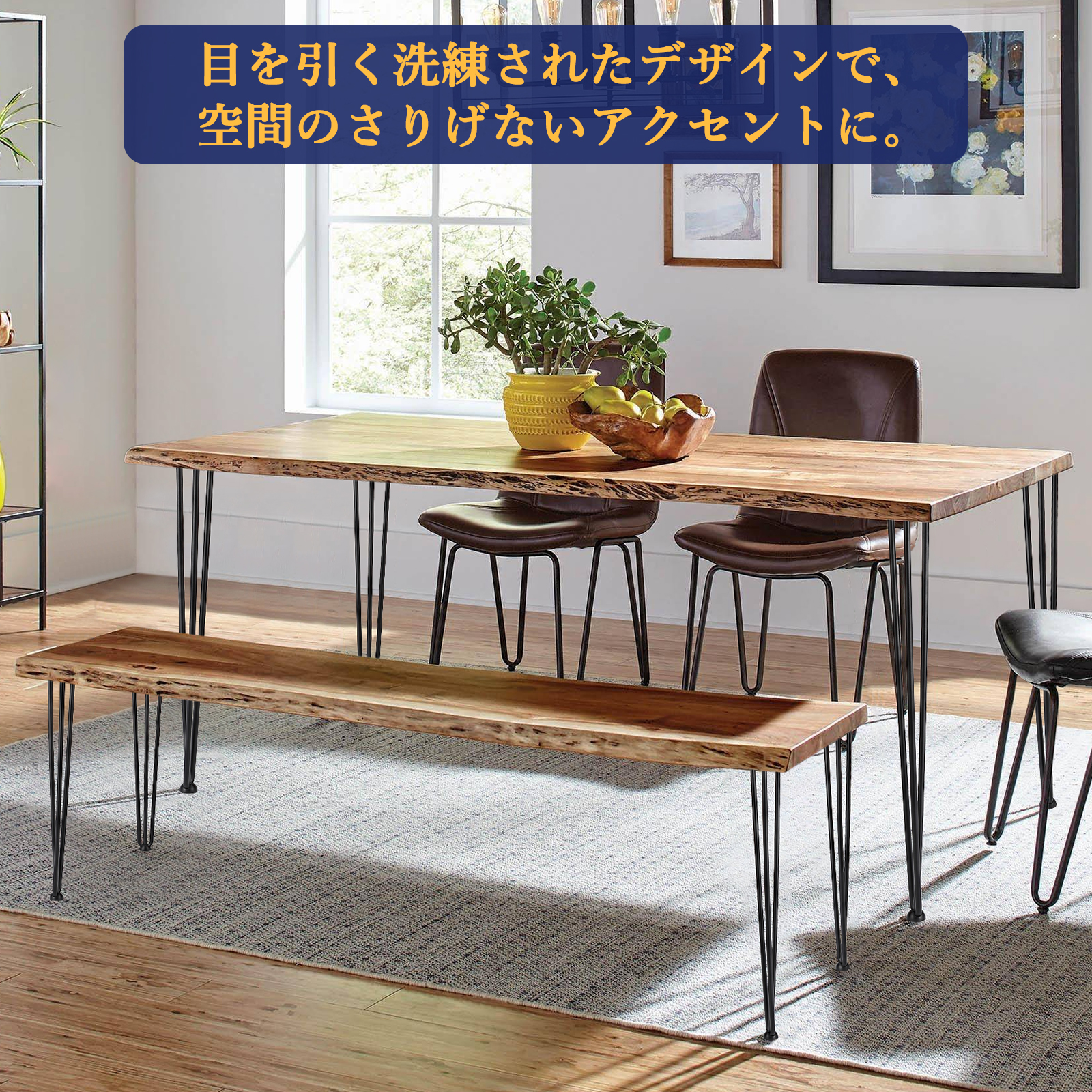 4本セット テーブル脚 高さ40cm 71cm 円柱 アイアン脚 調整アジャスター付き - 画像 (18)