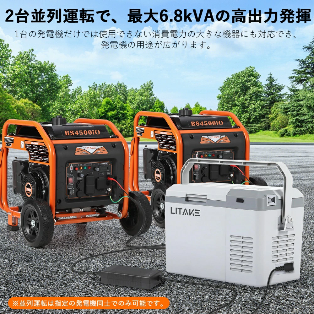 インバーター発電機 最大3.8kVA高出力 ガソリン発電機 発電機 - 画像 (6)