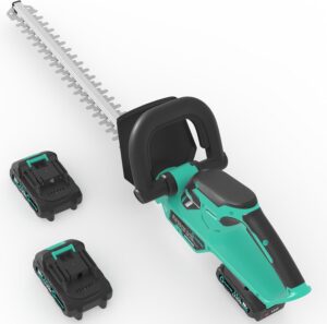 GarveeLife ヘッジトリマー 充電式 コードレス 20V バッテリー2個付 生垣バリカン 剪定 庭木 枝切り 刈込幅56cm 園芸