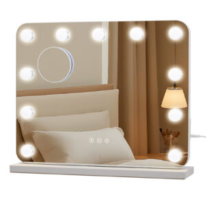 GarveeLife 鏡 女優ミラー ライト付き 50*42cm 58*48cm 61*51cm 80*62cm led ハリウッドミラー おしゃれ ミラー 卓上鏡 鏡 卓上 化粧鏡