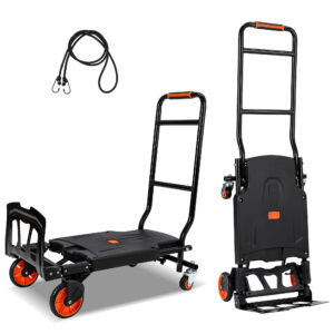 2in1 台車 折りたたみ式 2WAY ハンドトラック 引っ張り台車 耐荷重 130kg 150kg 2輪 4輪 折り畳み  折りたたみ 運搬車 作業台車